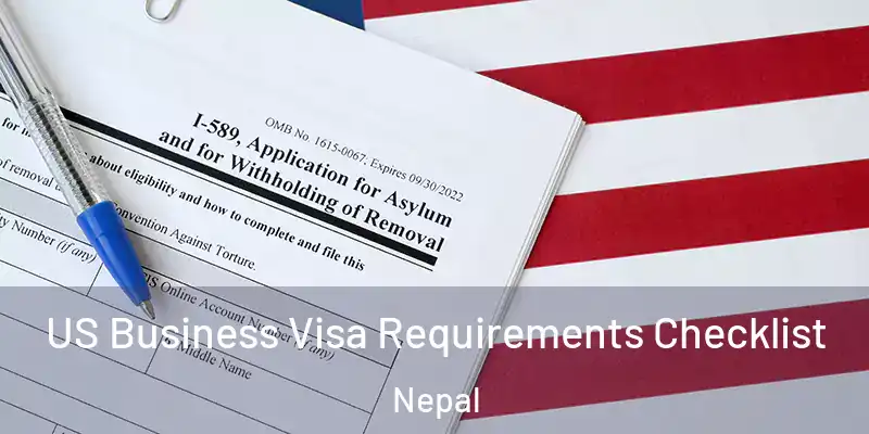 US Business Visa Requirements Checklist Nepal